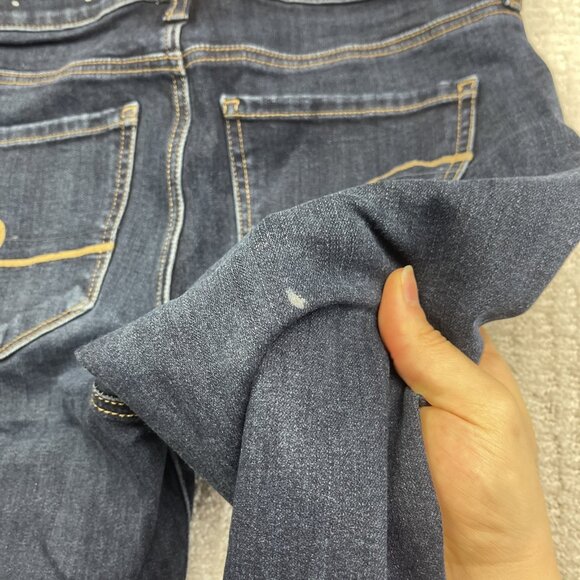 American Eagle Jeans Womens Size 4R Blue Curvy Super High Rise Jegging Stretch - Picture 13 of 13